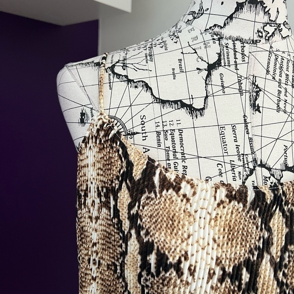 Gibson Python Print Dress NWT - Picture 2 of 10